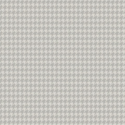 Watson Dark Grey Houndstooth Wallpaper