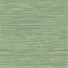 Waverly Green Faux Grasscloth Wallpaper