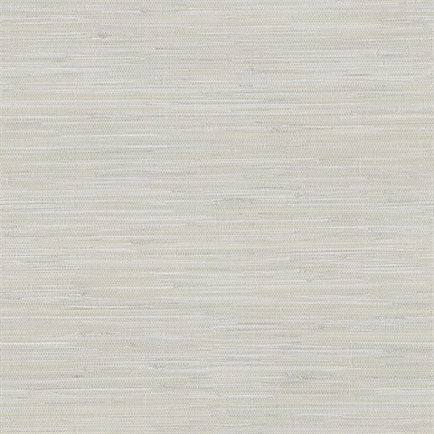 Waverly Light Grey Faux Grasscloth Wallpaper