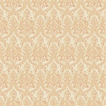 Waverly Rust Petite Damask