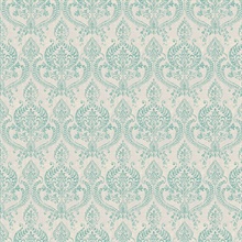 Waverly Turquoise Petite Damask
