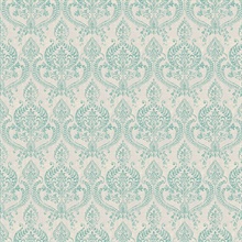 Waverly Turquoise Petite Damask