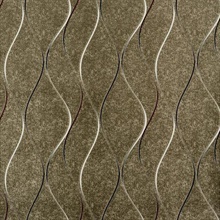 Gold Wavy Stripe Vertical Ribbon Wallpaper