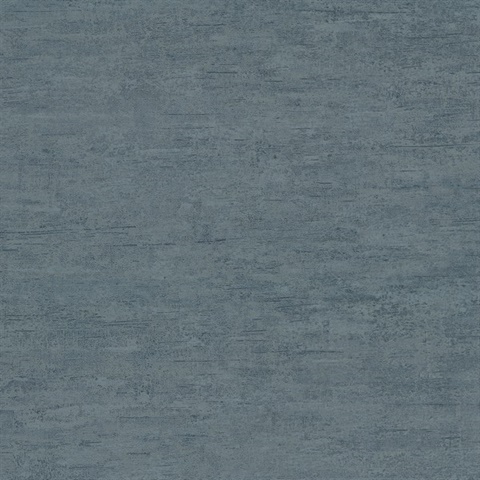 Weathered Stucco Dusty Blue Wallpaper