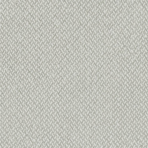 Weave It To Me Grey Geometric Wallpaper