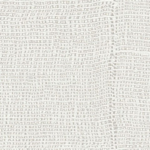 Weaver’s Seam Dorset White Commercial Wallpaper