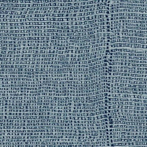 Weaver’s Seam Leicester Blue Commercial Wallpaper