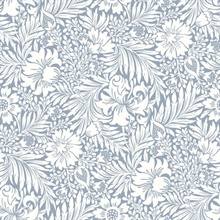 Wedgewood Blue Modern Acanthus Peel & Stick Wallpaper