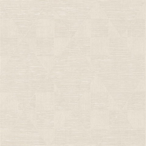 Wegener Ivory Geometric Wallpaper