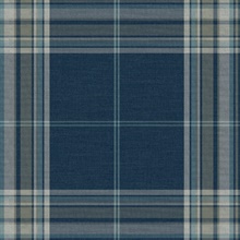 Westley Navy Plaid Wallpaper