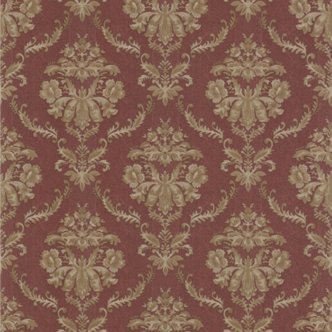 Westminster Burgundy Damask