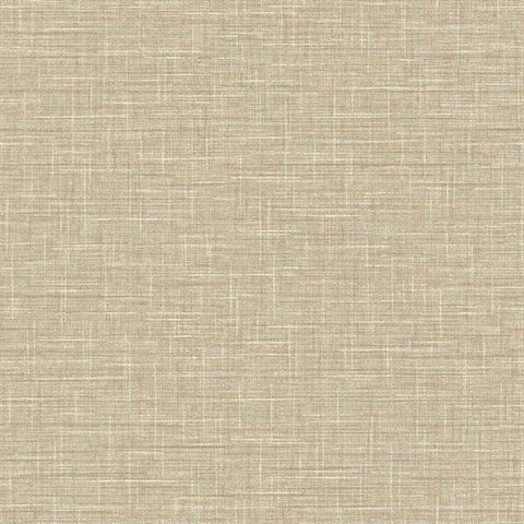 Wheat Grasmere Crosshatch Tweed Weave Wallpaper