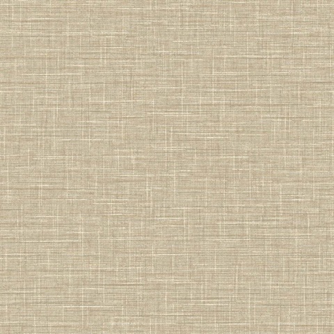 Wheat Grasmere Crosshatch Tweed Weave Wallpaper