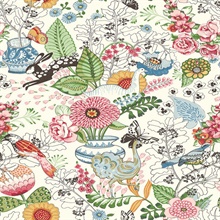 Whimsy Multicolor Fauna Wallpaper