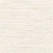 Whipped Cream Horizontal Faux Grasscloth Textured Wallpaper