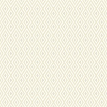 White & Beige Commercial Geometric Wallpaper