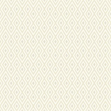 White & Beige Commercial Geometric Wallpaper