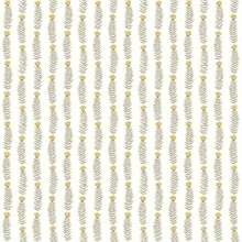 White & Beige Eden Vertical Leaf Stripe Wallpaper