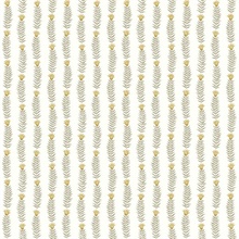 White & Beige Eden Vertical Leaf Stripe Wallpaper