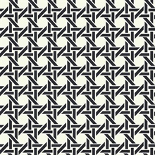 White & Black Commercial Wicker Geometric Wallpaper