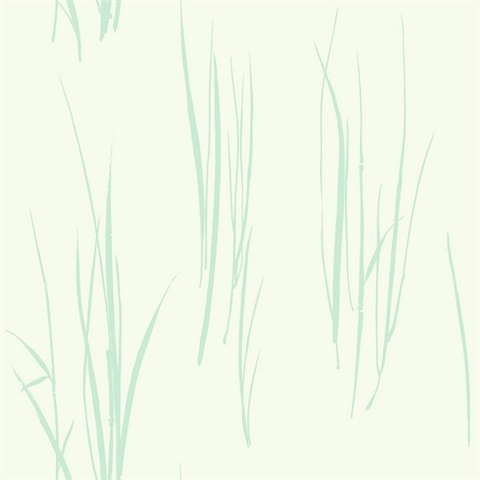 White & Blue Commercial Grasses Wallpaper