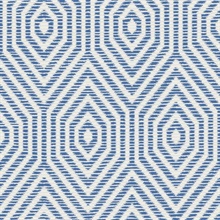 White & Blue Commercial Hexagon Geometric Wallpaper