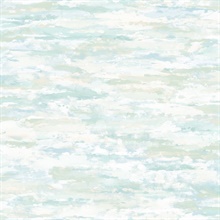 White, Blue & Green Commercial Brushstroke Clouds Wallpaper