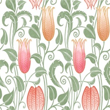 White Canterbury Floral Bells Wallpaper