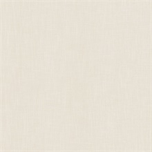 Classic Linen White Wallpaper
