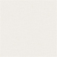 White Crosshatch Linen Wallpaper