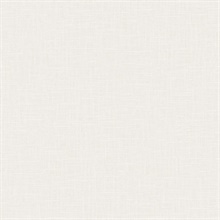 White Crosshatch Linen Wallpaper
