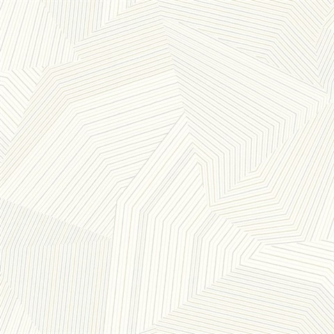 White Dotted Maze Geometric Dot & Line Wallpaper
