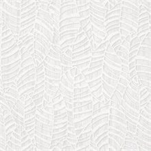 White Glitter Weathered Leaves Silhouette Wallpaper