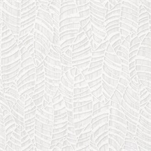 White Glitter Weathered Leaves Silhouette Wallpaper