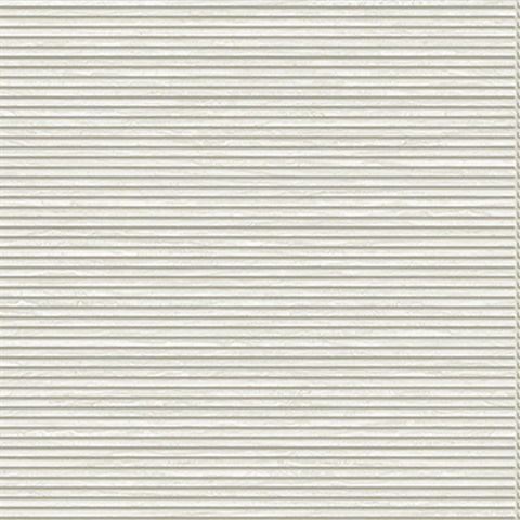 White & Gold Horizontal Stripe Slats Wallpaper