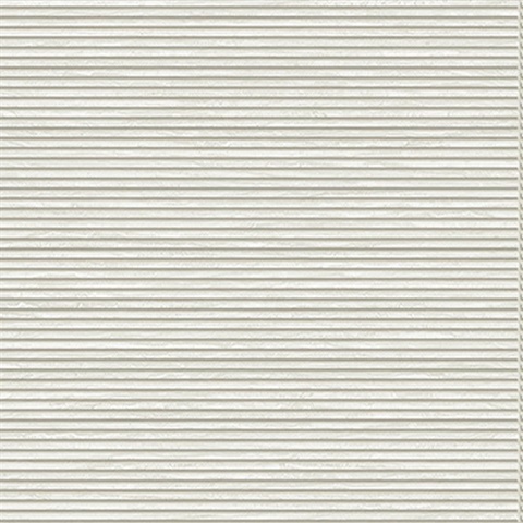 White & Gold Horizontal Stripe Slats Wallpaper