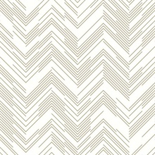 White &amp; Gold Modern Chevron Line Wallpaper