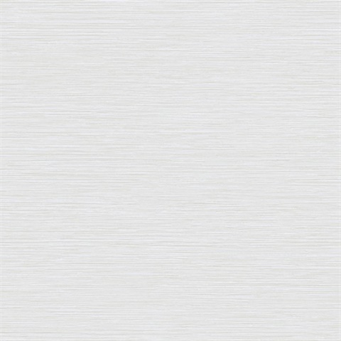 White Grass Roots Metallic Faux Grasscloth Wallpaper