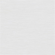 White Grass Roots Metallic Faux Grasscloth Wallpaper