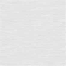 White Grass Roots Metallic Faux Grasscloth Wallpaper