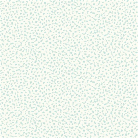 White, Green & Blue Commercial Pebbles Wallpaper