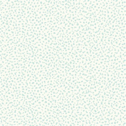 White, Green & Blue Commercial Pebbles Wallpaper