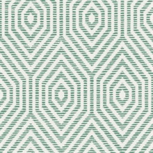 White & Green Commercial Hexagon Geometric Wallpaper