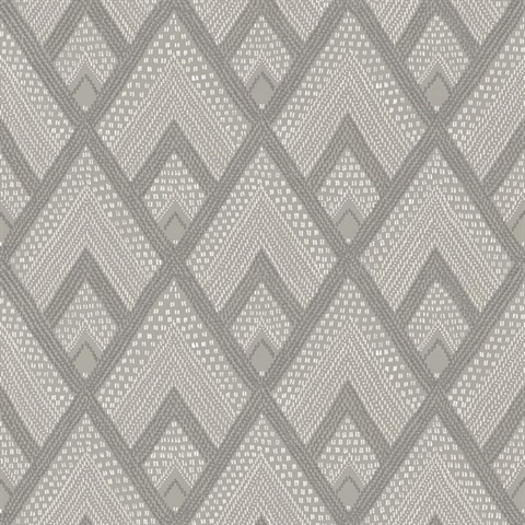 White & Grey Commercial Panama Wallpaper