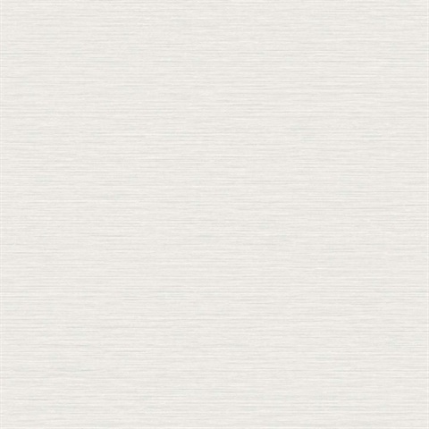 White Horizontal Stria Patterned Wallpaper