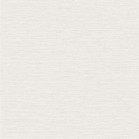 White Horizontal Stria Patterned Wallpaper