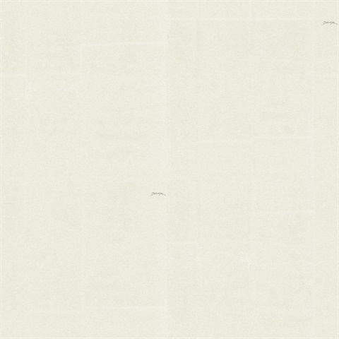 White Italian Faux Linen Luna Wallpaper