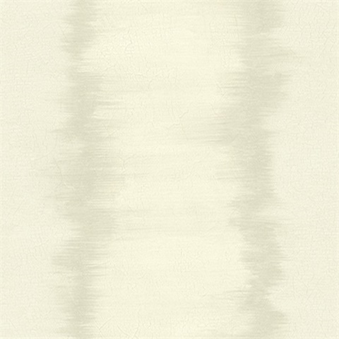 White & Light Beige Bold Stripe Wallpaper