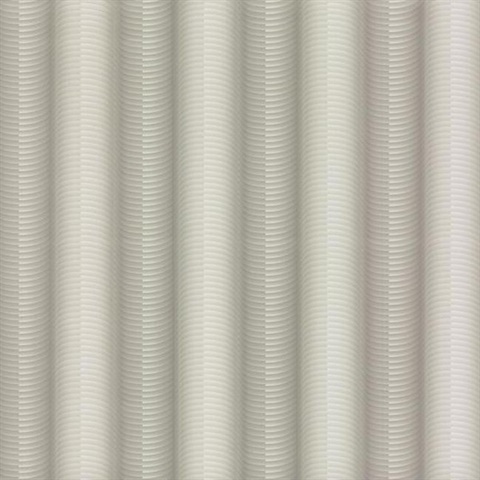 White & Light Grey Ebb And Flow Wallpaper