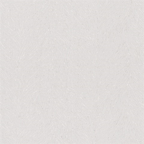 White Metallic Abstract Textured Branches Wallpaper
